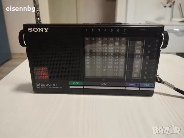 SONY ПРЕНОСИМО РАДИО FM/MW/SW 9-лентов приемник ICF-4900