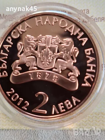 2 лева 2012г. Димчо Дебелянов, снимка 3 - Нумизматика и бонистика - 49485260