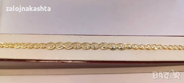 Нова-Златна гривна-2,90гр/14кр, снимка 3 - Гривни - 52732662