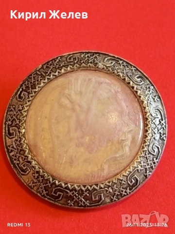 Рядка значка Рисуван седеф ОКРЪЖЕН СЪБОР на ЖЕНИТЕ ПЪРВЕНЦИ 26818, снимка 3 - Колекции - 52547873