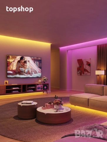 Нова интелигентна RGB LED лента Govee H6110, Wi-Fi, Bluetooth, Музикална синхронизация, Цветна..., снимка 9 - Лед осветление - 51792873