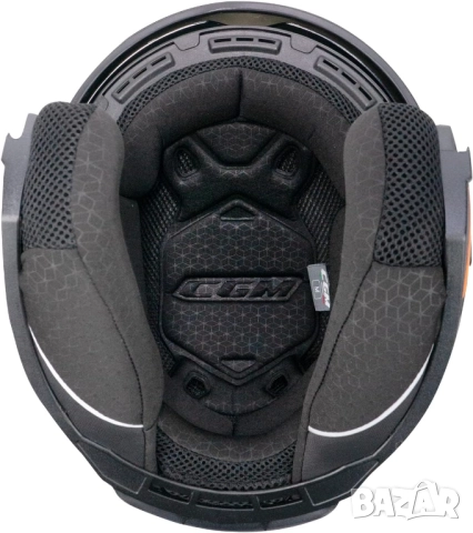 Отворена Каска за Мотор CGM 136G DNA GALAXY – Бяло-Синя, Размер L(59-60см), Open-Face!, снимка 5 - Други - 52124038