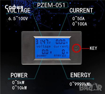 Контролен уред електромер, волтметър, амперметър, ватметър НАЛИЧНО!!!, снимка 17 - Друга електроника - 31162463