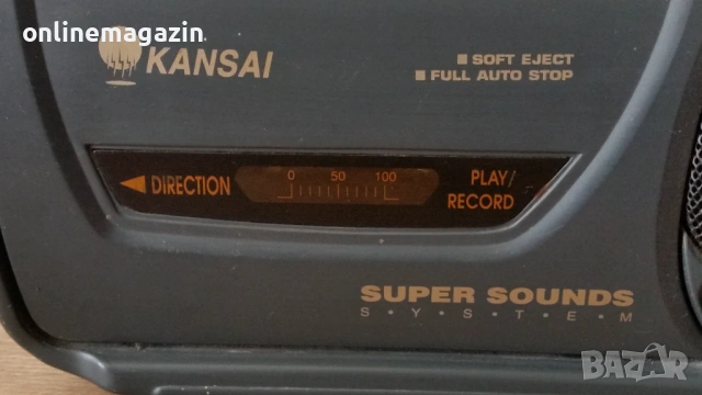 Касетофон  KANSAI с една колонка , снимка 6 - Радиокасетофони, транзистори - 54164633