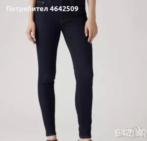 Оригинални Дамски Дънки Levi's Strauss High-Rise Skinny 721 Дънки Сини
