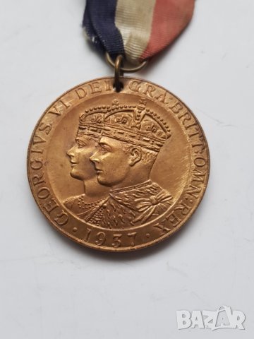 Английски медал, снимка 2 - Антикварни и старинни предмети - 38845236