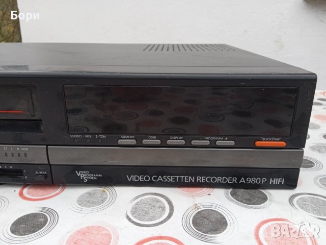 TELEFUNKEN HIFI STEREO A980P VHS Записващо видео, снимка 3 - Плейъри, домашно кино, прожектори - 39232677