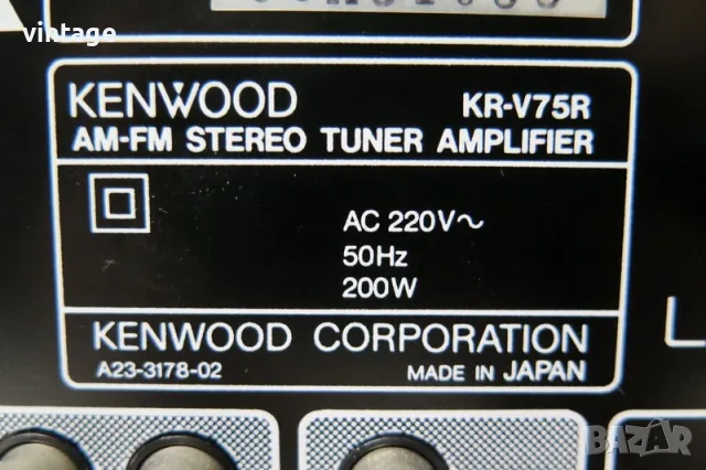 Kenwood KR-V75R, снимка 8 - Ресийвъри, усилватели, смесителни пултове - 50272366
