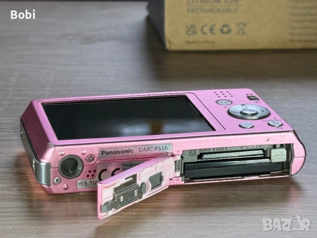 Panasonic Lumix DMC-FS16 + 2 батерии + зарядно + SD карта, снимка 4 - Фотоапарати - 54004829