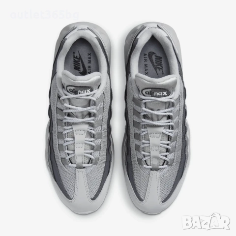 Nike - Air Max 95 'Triple Grey' номер 46 мъжки Оригинал Код 3309, снимка 5 - Маратонки - 52658282