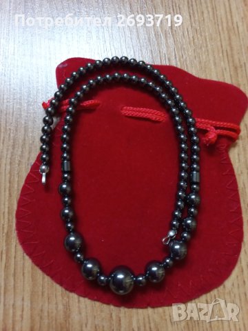 Колие от хематит , снимка 2 - Романтични подаръци - 40713106