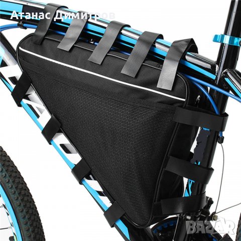 Голяма триъгълна непромокаема чанта за велосипед, чанта за батерия, снимка 2 - Друга електроника - 38304181