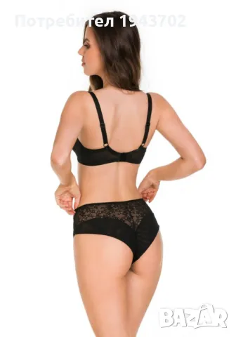 Бикини с дантела в черен цвят MADAME 19160, снимка 4 - Бельо - 48300324