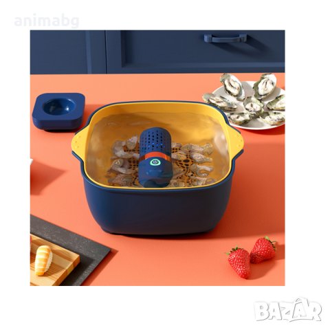 ANIMABG Преносим ултразвуков безжичен пречиствател на храна, Форма на капсула, USB, снимка 5 - Друга електроника - 42569053