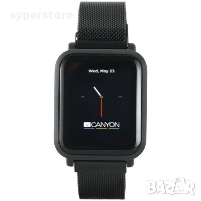 Смарт часовник CANYON CNS-SW73BB Sanchal SW-73 Стилен, Ултра-тънък смарт часовник с метална верижка