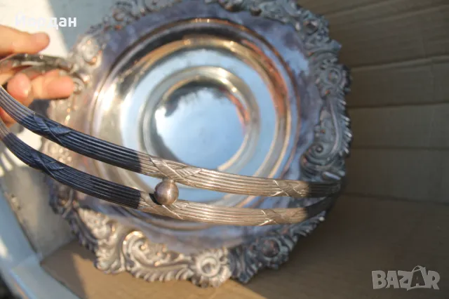 Посребрена масивна фруктиера, снимка 8 - Други - 47764621