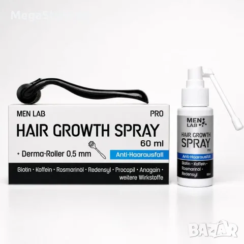 Спрей серум против косопад и за растеж на косата MEN LAB (60 ml) + Дерма ролер, снимка 7 - Продукти за коса - 55750429