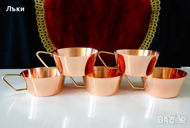 Медни чаши от чиста червена мед. , снимка 2 - Антикварни и старинни предмети - 49920893