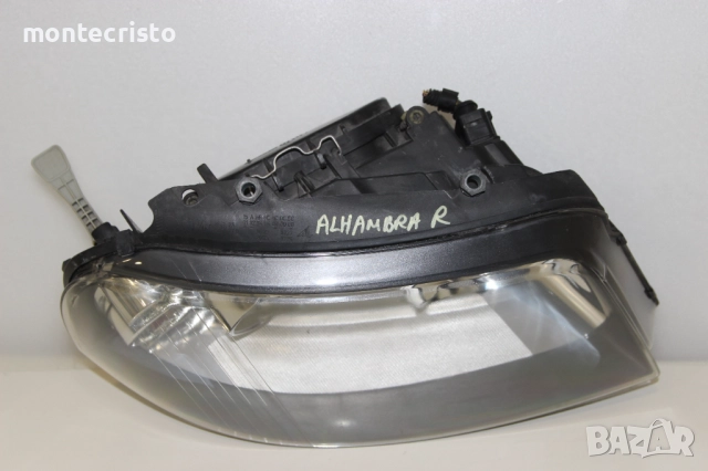 Десен фар Seat Alhambra (2000-2010г.) VW Sharan (2000-2010г.) черен обръч 7M7941016L 7M7941016M, снимка 5 - Части - 52802996