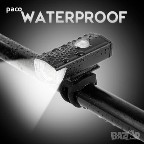 Отстъпка! Водоустоичиви предни и задни светлини за колело / тротинетка USB