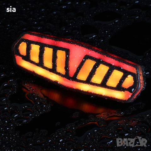 Мигачи за велосипед, оранжева и Заден стоп, снимка 4 - Аксесоари и консумативи - 49052262