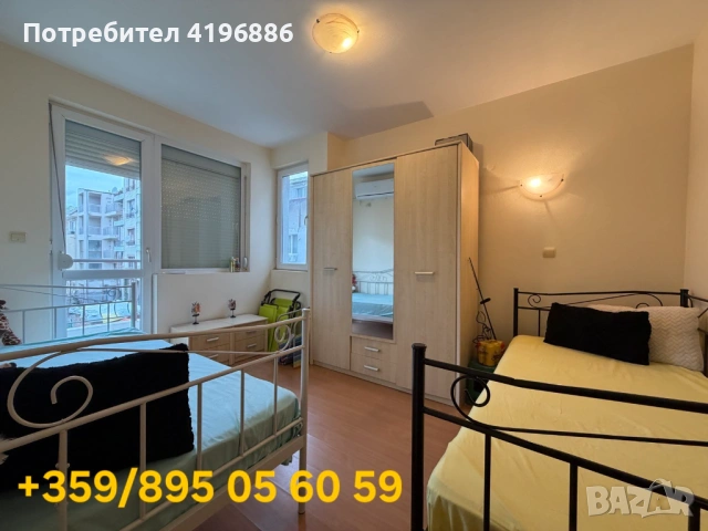 Без Такса! Битов Ток! Уютен Двустаен Апартамент в кв. Черно Море 2, град Несебър, снимка 6 - Апартаменти - 46874368