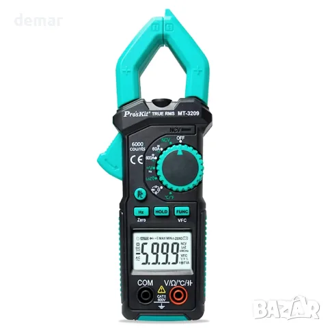 Pro'sKit MT-3209 дигитален клещови мултиметър AC/DC True RMS