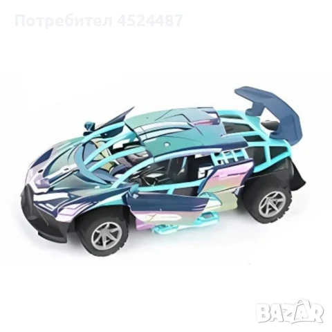 Дистанционно управляема кола с пушек ефект и автоматично отваряне на врати