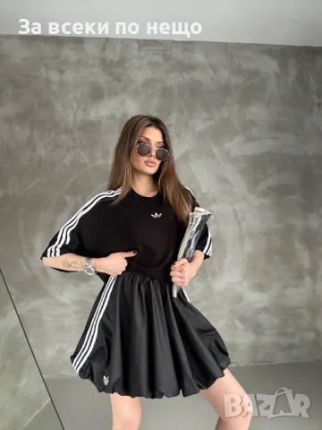 Adidas Дамски Комплект От Две Части Тениска И Къса Пола Адидас - 2 Налични Цвята Код A482, снимка 2 - Комплекти - 50090177