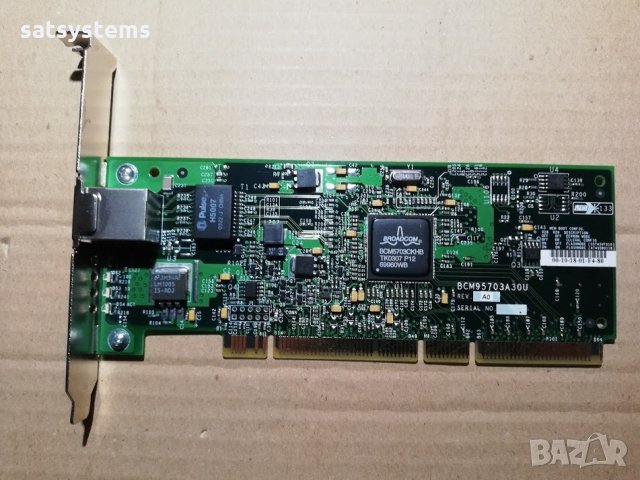 PCI-X Gigabit Lan Card Broadcom BCM95703A30U, снимка 1 - Мрежови адаптери - 31943796