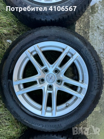 Джанти Dezent 16-ки със Зимни гуми 205/60/16 Continental , снимка 3 - Гуми и джанти - 53162670