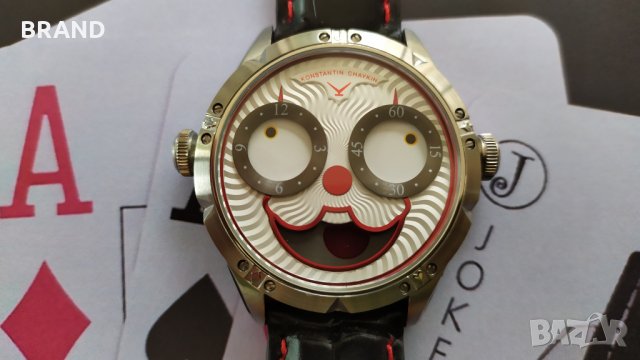 Уникален часовник Konstantin Chaykin Clown 42mm на батерия клас 6А+, снимка 1