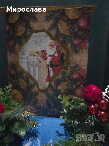 Ръчно изработени коледни къщички с късмети – декорация, която носи вълшебство, снимка 6 - Декорация за дома - 52312596