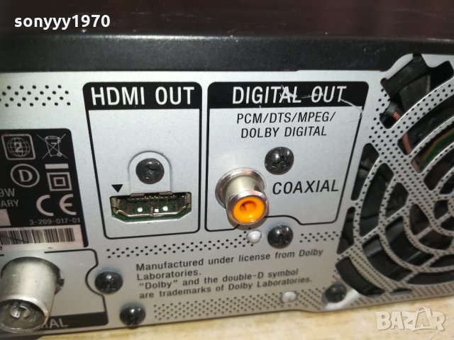 SONY RDR-HXD870 DVB/USB/HDMI/HDD/DVD RECORDER 0503211618, снимка 14 - Плейъри, домашно кино, прожектори - 32052177