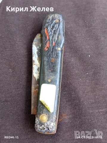 Стар ловджийски нож СССР рядък за КОЛЕКЦИЯ ДЕКОРАЦИЯ 25971, снимка 10 - Ножове - 51131568