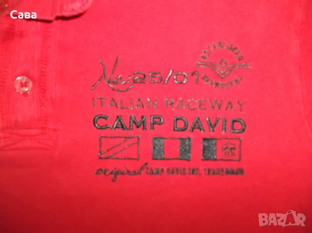 Тениски CAMP DAVID  мъжки,М   /синя,червена/, снимка 8 - Блузи - 46130893
