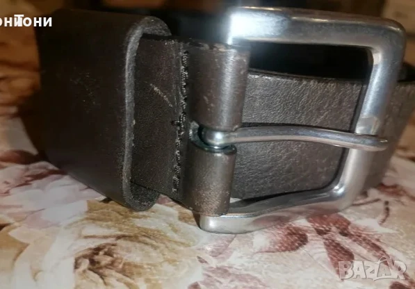 Мъжки Колан Изцяло от Естествена Кожа като Нов 110см , снимка 9 - Колани - 50953670