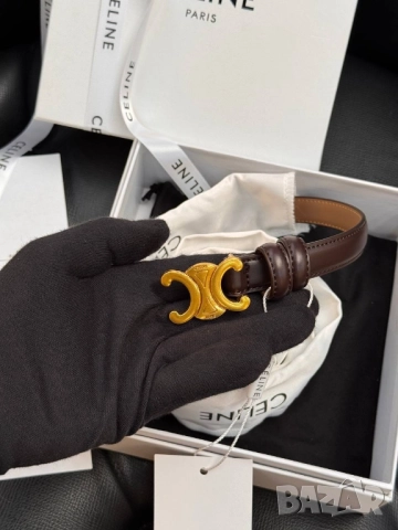 колани от естествена кожа в кутия със сертификат и торбичка louis vuitton hermes celine , снимка 4 - Колани - 51835243