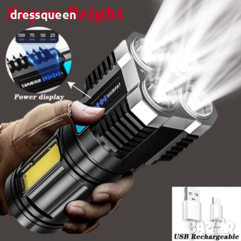 3955 Мощен LED фенер със светлинен поток 1000Lm., снимка 12 - Лед осветление - 44919480