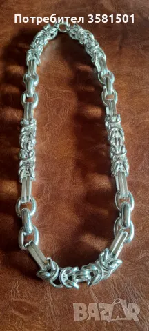128/Сребърен Синджйр-150гр.🇧🇬, снимка 2 - Колиета, медальони, синджири - 48078142