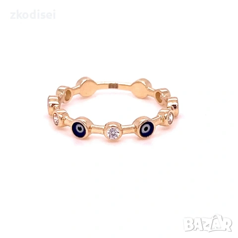 Златен дамски пръстен 1,53гр. 14кр. проба:585 размер:54 модел:38870-5