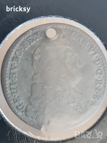 Сребро 3 бр. автентични, стари и редки продупчени монети за носия накит престилка , снимка 3 - Нумизматика и бонистика - 49383271