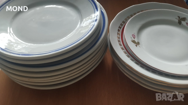 Български процелан - комплект чинии, снимка 6 - Чинии - 52866187