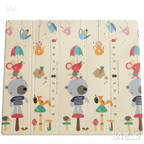 Двулицев образователен детски килим 180 х 200 см , снимка 7 - Килими - 53991809