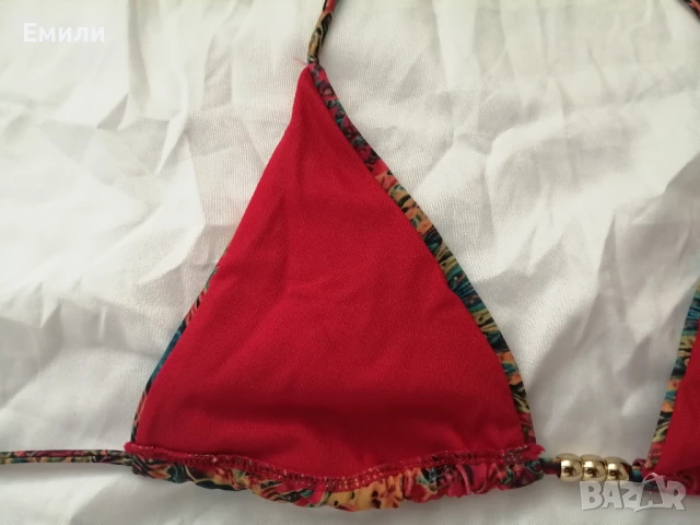 S, M, L нов комплект цветен дамски бански от две части psychedelic, снимка 17 - Бански костюми - 51076707