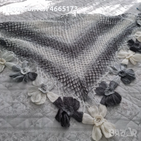 Дамски Шал меланж , снимка 4 - Шалове - 53025238