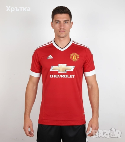 Adidas Manchester United - Оригинална мъжка футболна тениска размер M