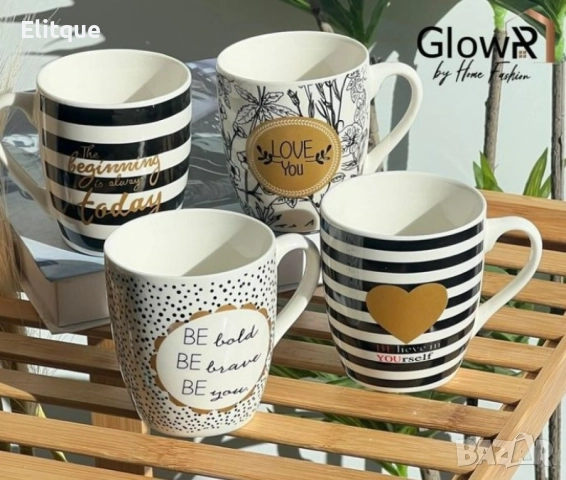 Керамична чаша, черно бели мотиви, 8.5X10.5CM, 200ML, снимка 15 - Чаши - 52854186