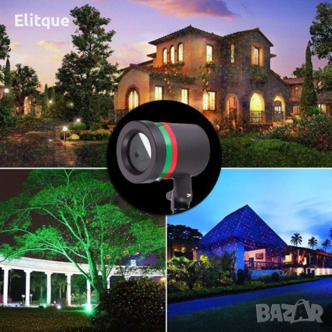 Лазерен прожектор Проектор за Коледна украса , снимка 15 - Други стоки за дома - 52889129