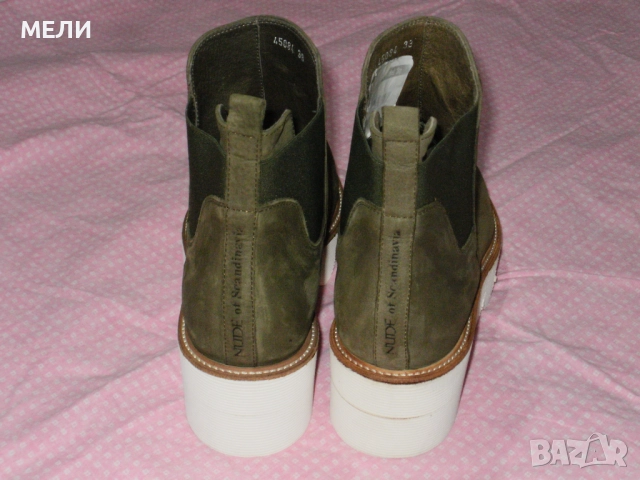 NUDE нови дамски боти естествена кожа 38, снимка 3 - Дамски боти - 51839255